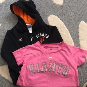 San Francisco Giants Hoodie + Pink “Posey” T-shirt